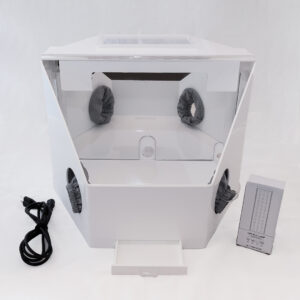 The Quantum Protector workstation, front view