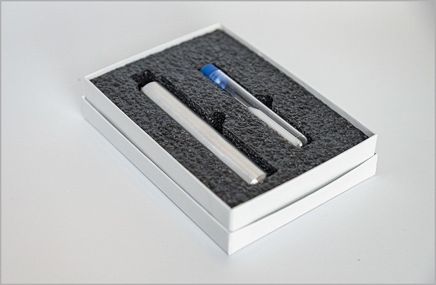 QUICR implant cementer kit in its case